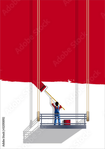 Peintre Echaffaudage