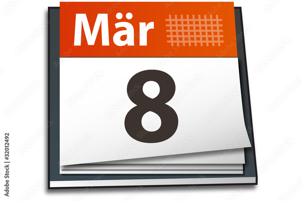 Kalender, Calendar, März, March Stock-Vektorgrafik | Adobe Stock