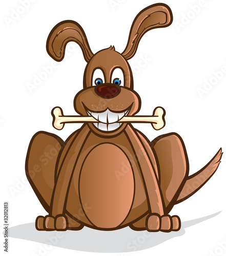 Dog with a bone