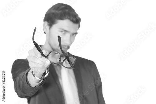 businessman with a eyeglasses photo