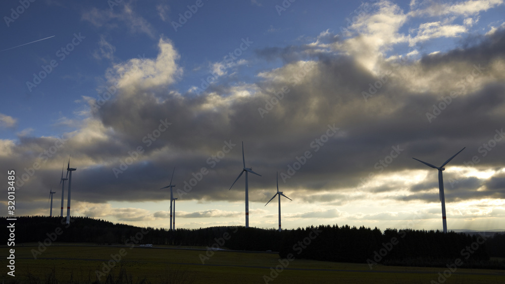 Windenergiepark im Westerwald
