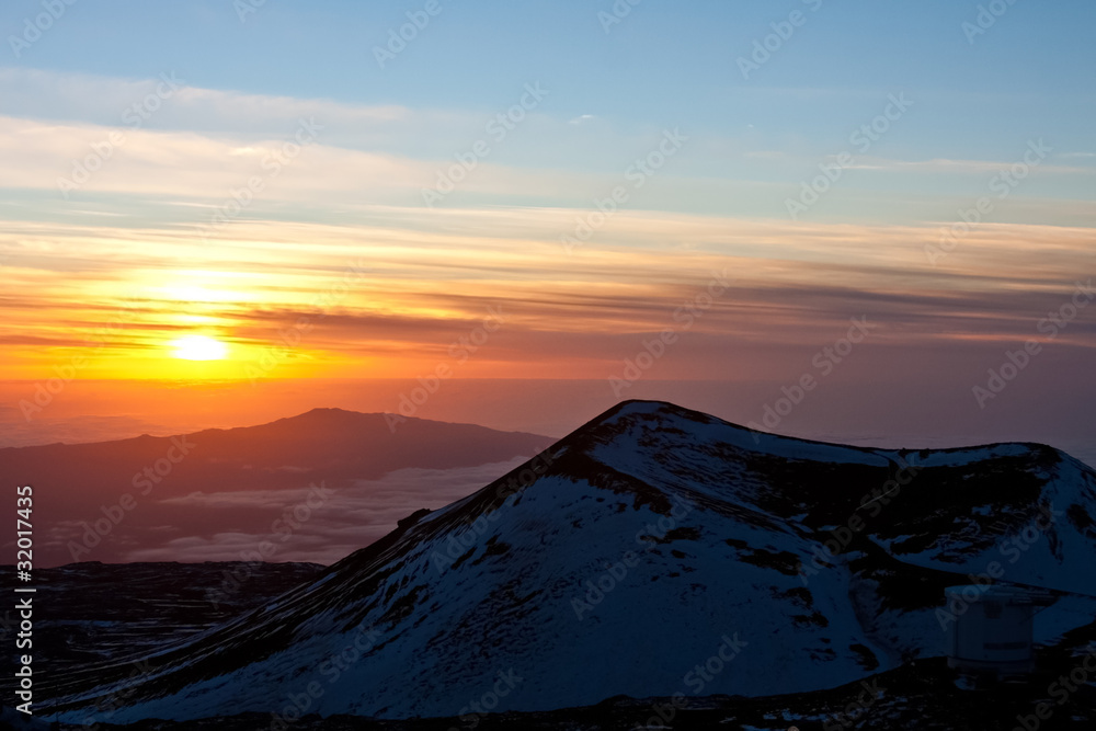 custom made wallpaper toronto digitalView from Mauna Kea at Sunset