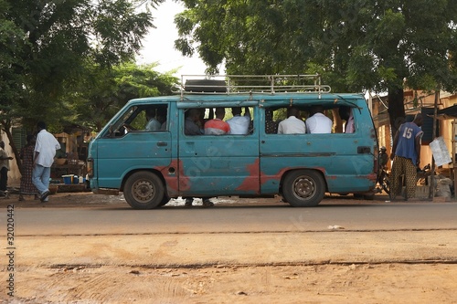 Public transport van in Bamako, Mali © fadamson