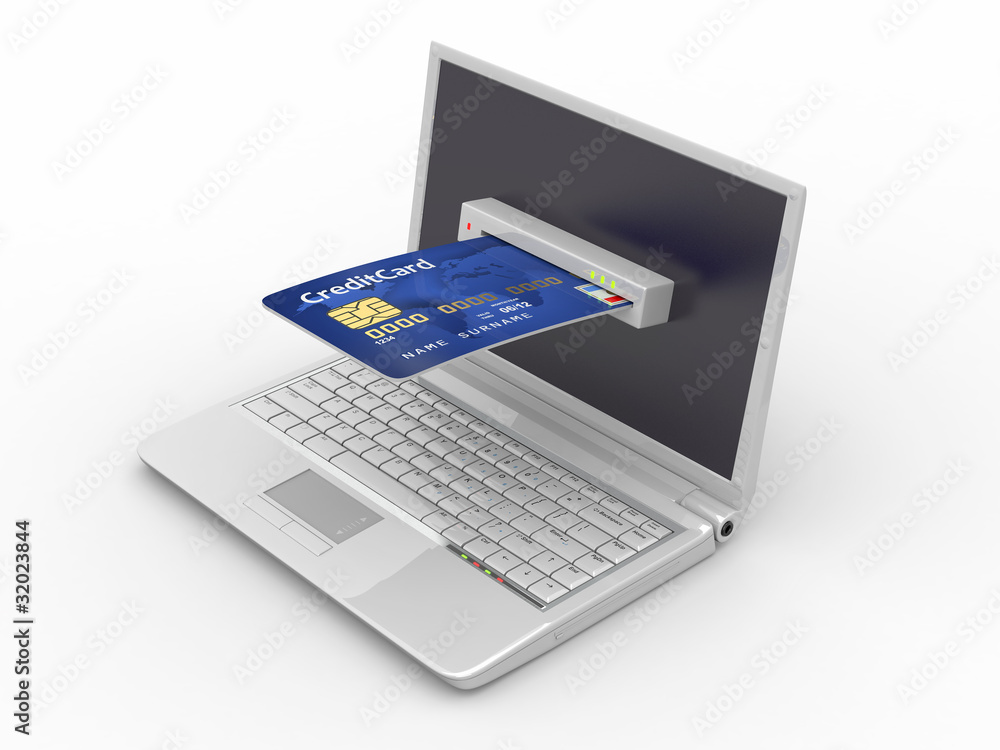 E-commerce. Laptop and credit card. E-commerce. Laptop and credit card.