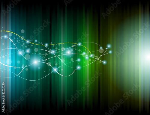 Abstract Lights Business Cards