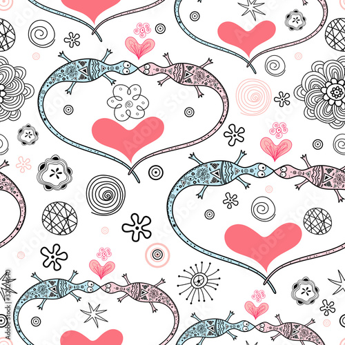 pattern of lizard lovers