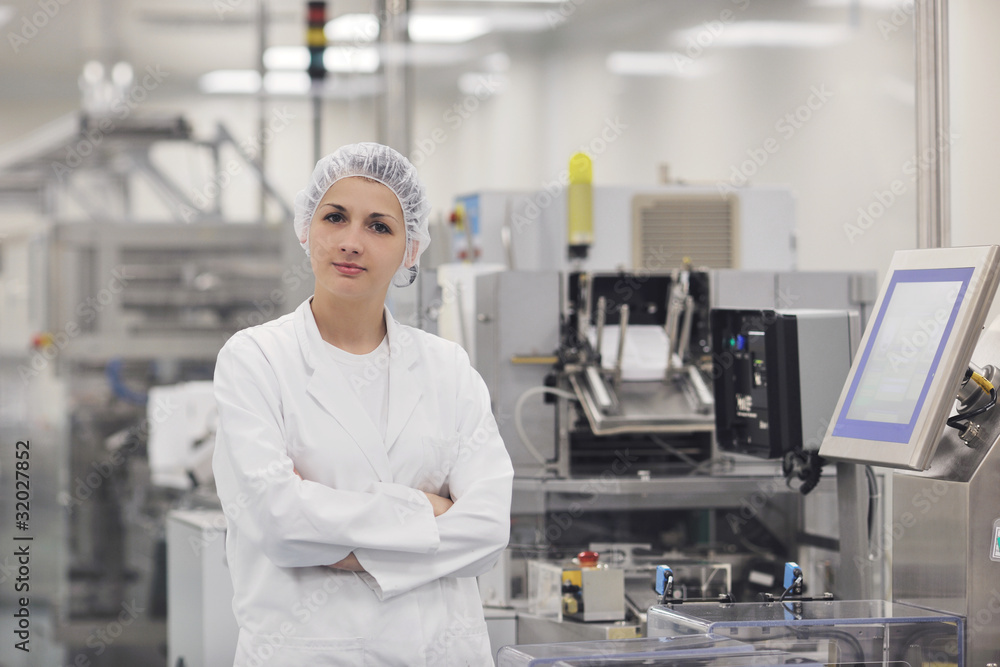 woman worker in pharmacy company woman worker in pharmacy company