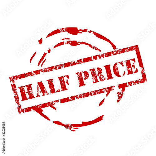 "Half Price" Rubber Stamp