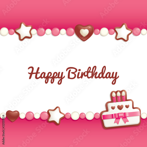 Birthday candy background