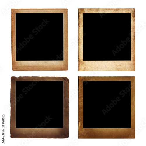 Old blank photos frames