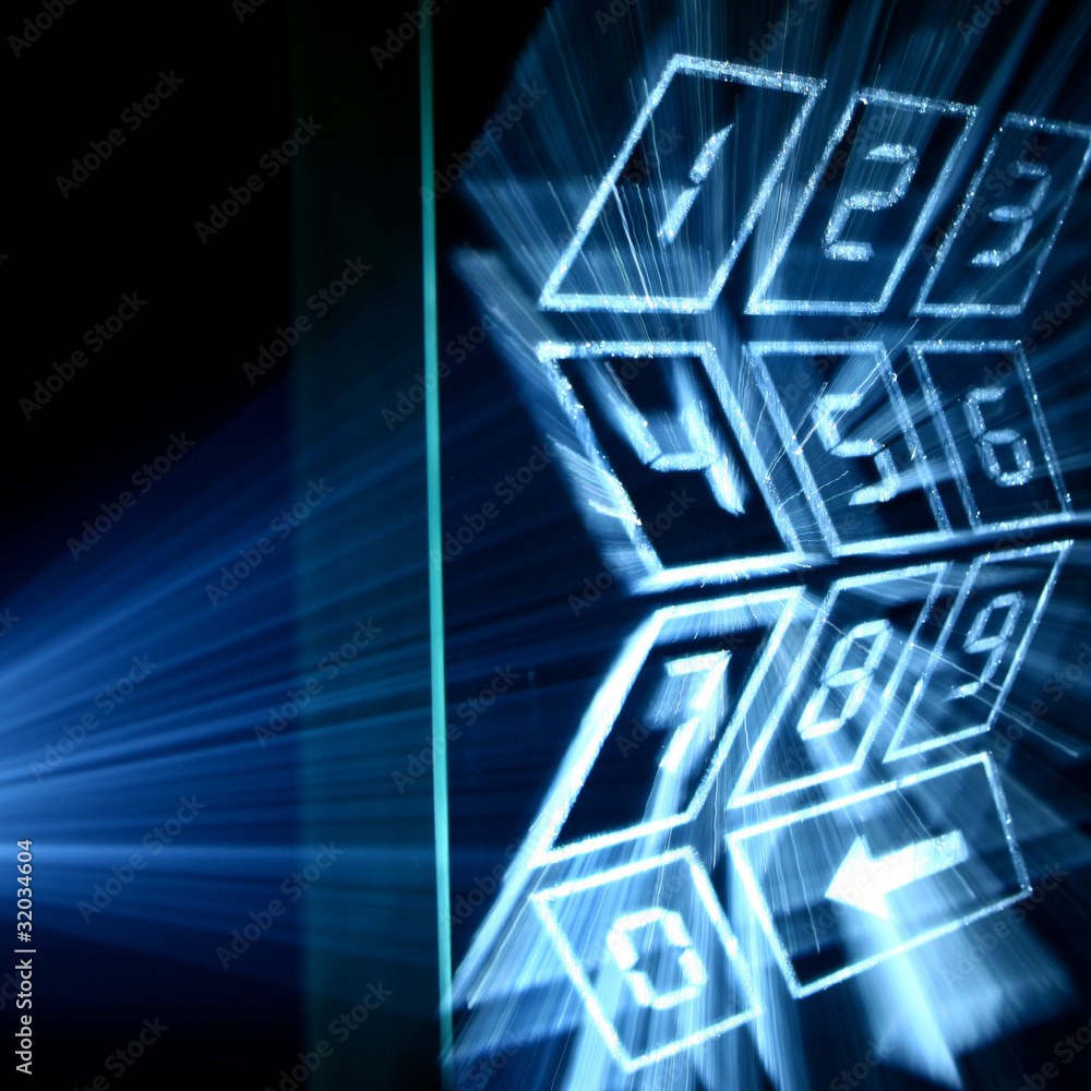 Fototapeta premium cyber numpad