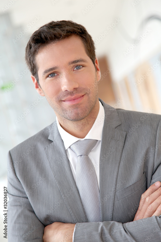 Portrait of smiling businessman Portrait of smiling businessman