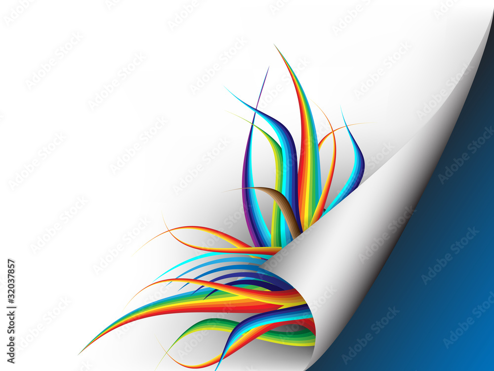 Fototapeta premium Abstract sheet of paper