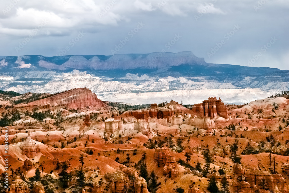 View from viewpoint of Bryce Canyon. Utah. USA