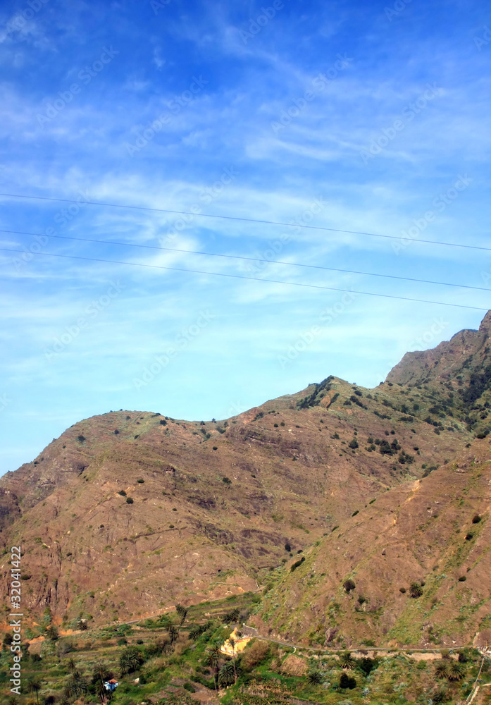 Naklejka premium Landscape on La Gomera, Canary island,Spain