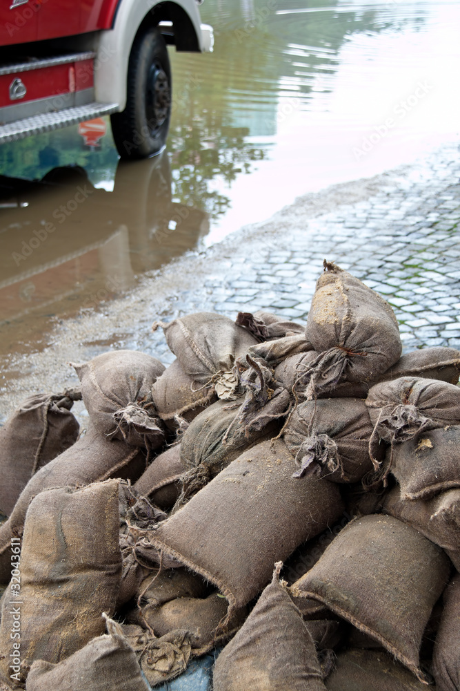 Fototapeta premium Hochwasser in Passau, Deutschland
