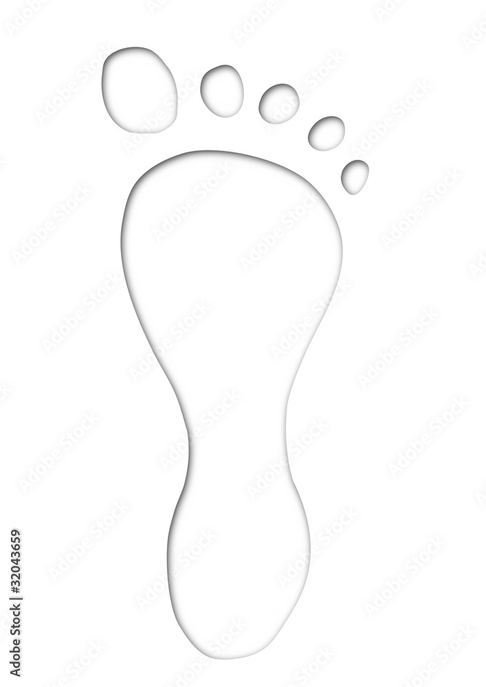 footprint cutout footprint cutout