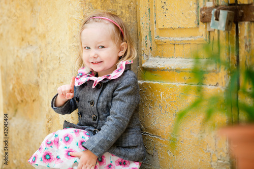 Little girl portrait outdoors