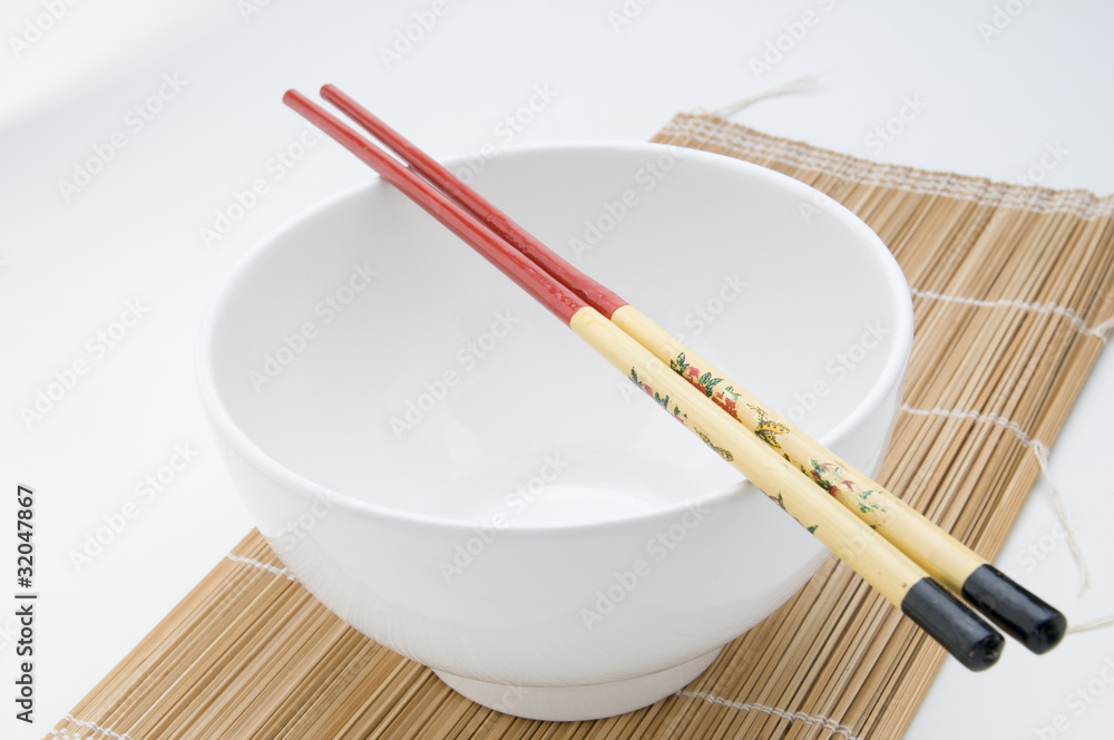 bowl and sticks