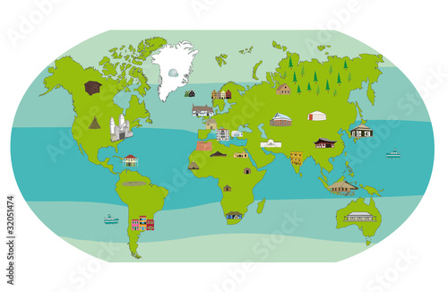 habitats dans le monde