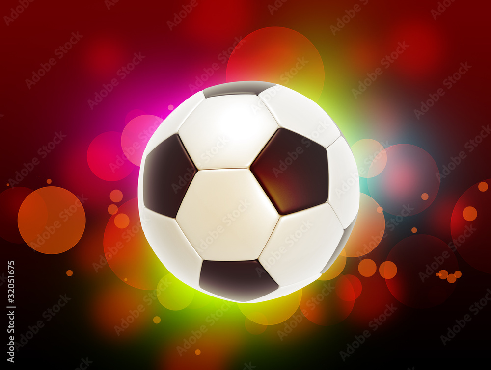 Naklejka premium a soccer ball