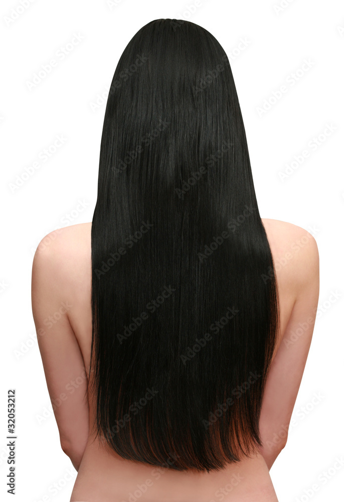 Φωτογραφία young woman with beautiful black hair
