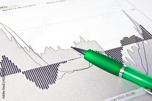 Business graphs background