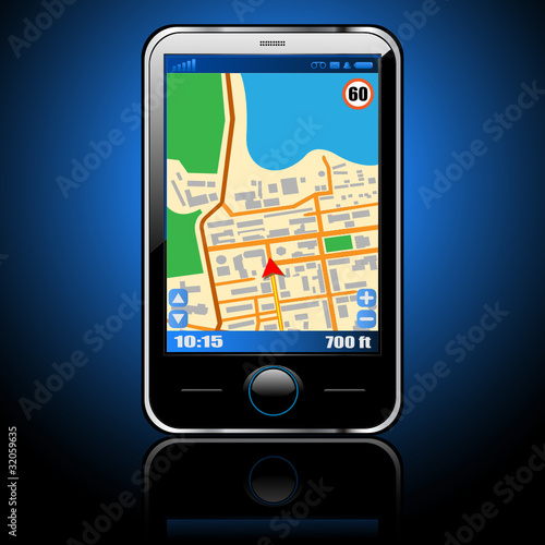 smart phone with GPS navigation