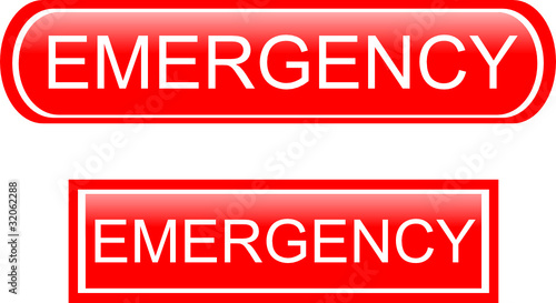 Emergency sign icon