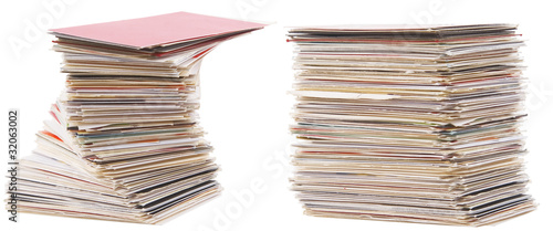 heap of old business card