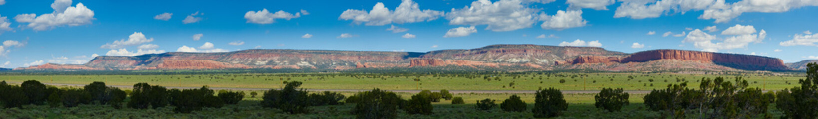 Acrylglasbilder Route 66 Red mountains of Arizona - panorama  © gijones