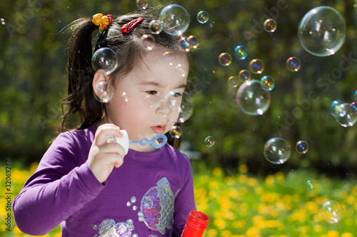 Girl with bubbles