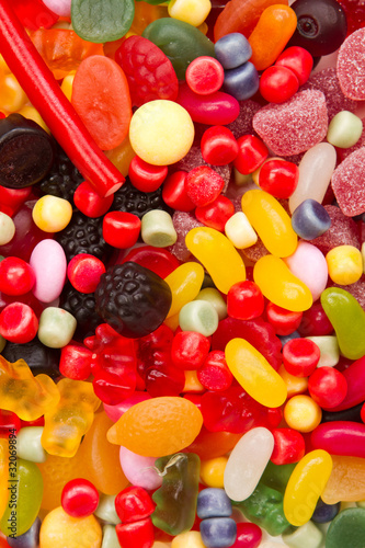 A lot of candies for background