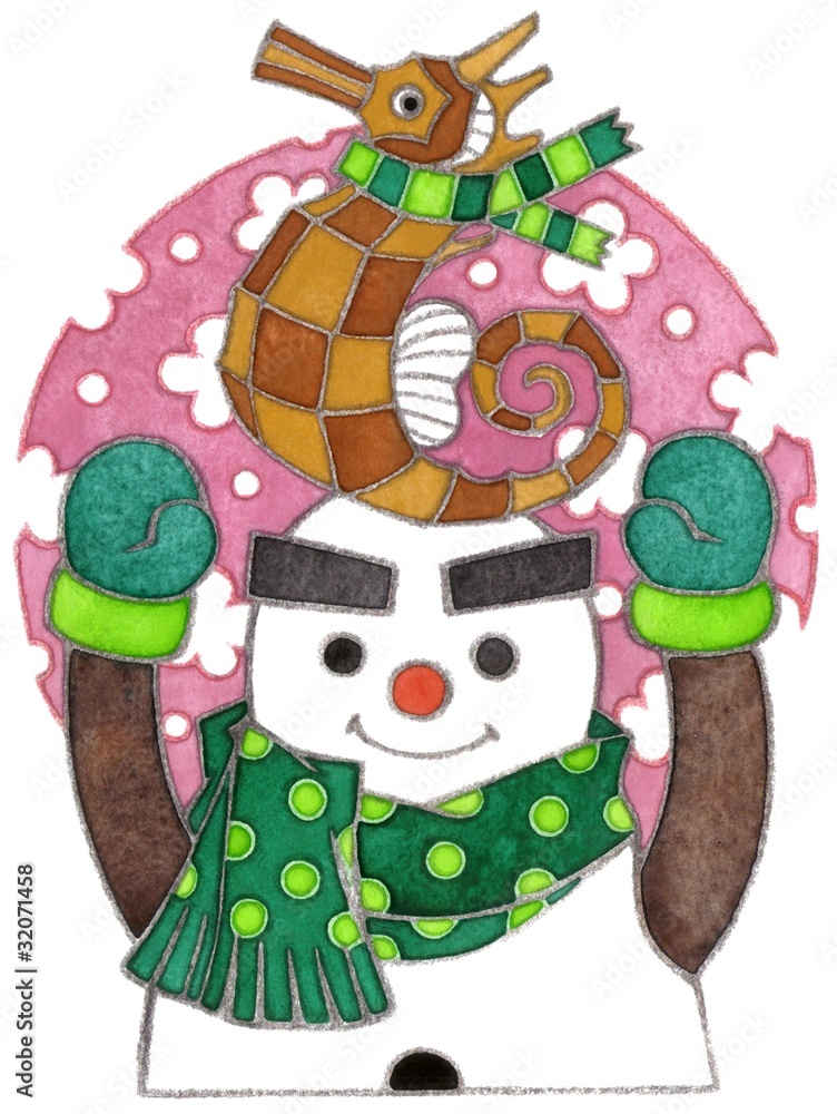 12年辰年年賀状用イラスト素材 雪だるま たつのおとしご Stock Illustration Adobe Stock 12年辰年年賀状用イラスト素材 雪だるま たつのおとしご Stock Illustration Adobe Stock