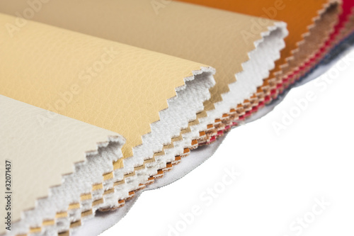 Fotografie samples of artificial skin