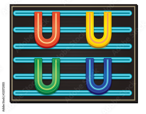 Vector Alphabet - Letter U