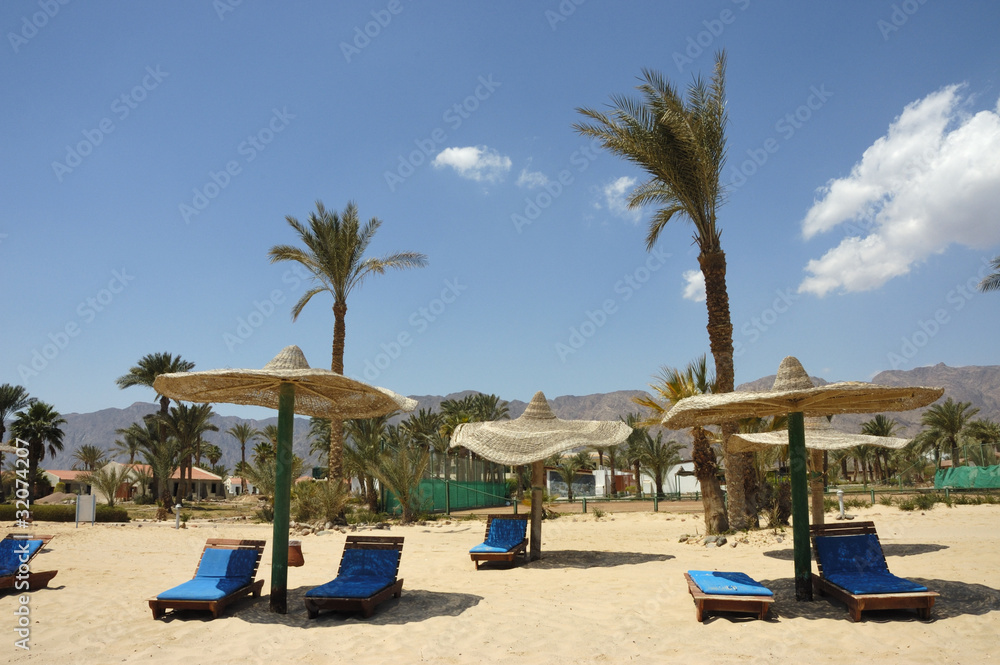 Holiday village at Red Sea coast, Sinai.