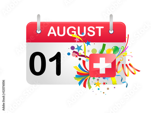 Holiday Calendar Switzerland National Day