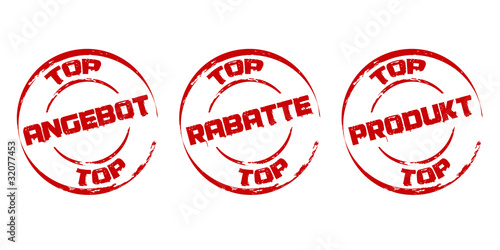 Stempel: Top Angebot * Rabatte * Produkt