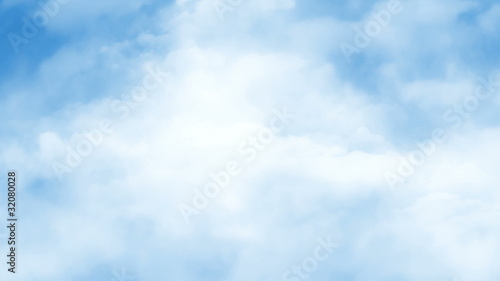 Loopable flight through sky - cg animation