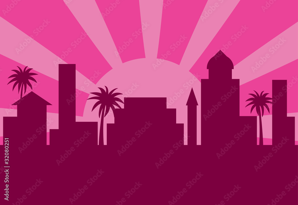 Tropical evening background