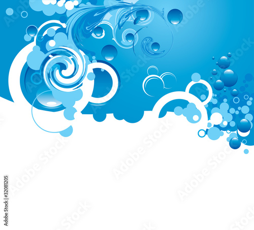abstract blue swirl background