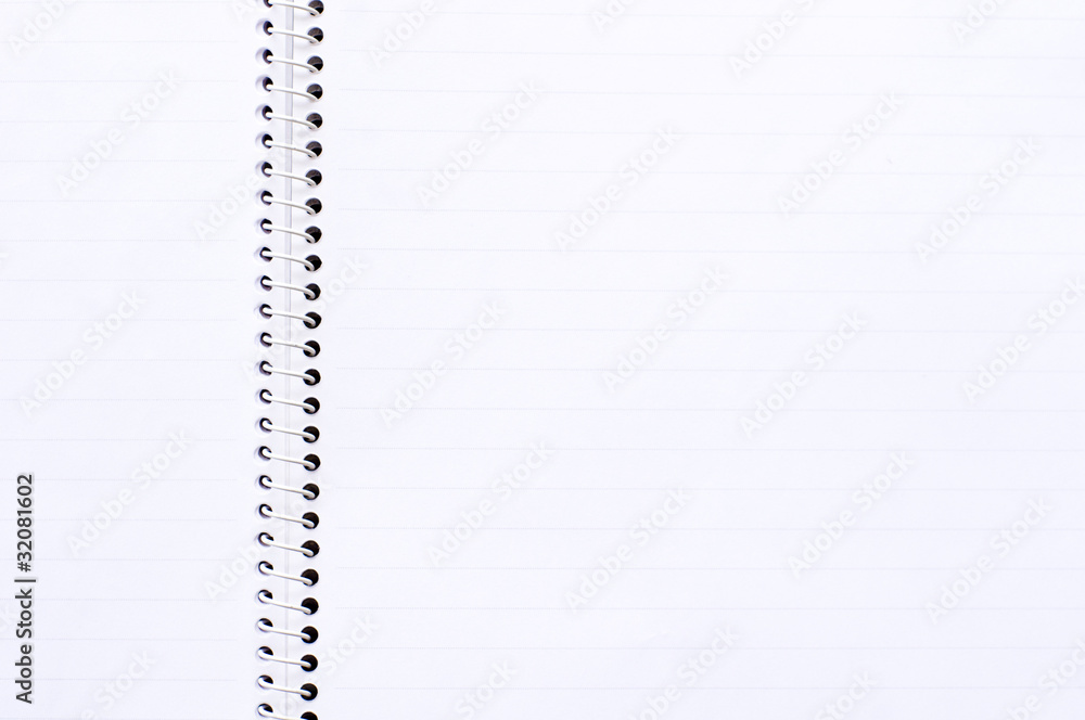 notebook page