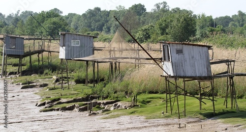 Fotografía pêche au carrelet sur la garonne