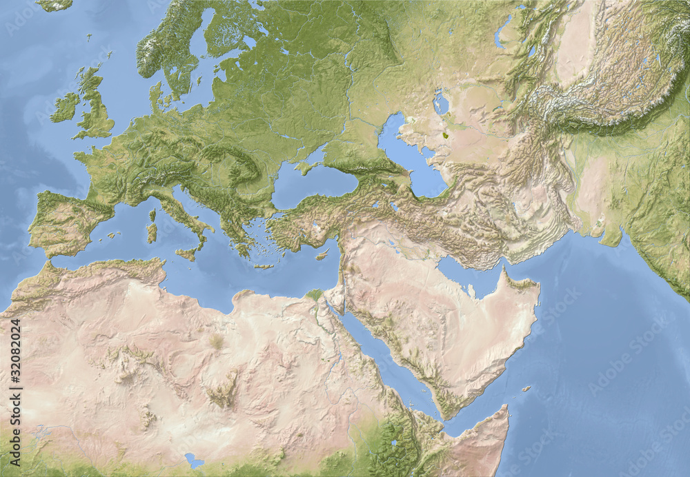 Border of europe and asia. Карта Европы ближнего Востока и Северной Африки. Европа и Ближний Восток. Европа Ближний Восток и Африка. Рельеф ближнего Востока.