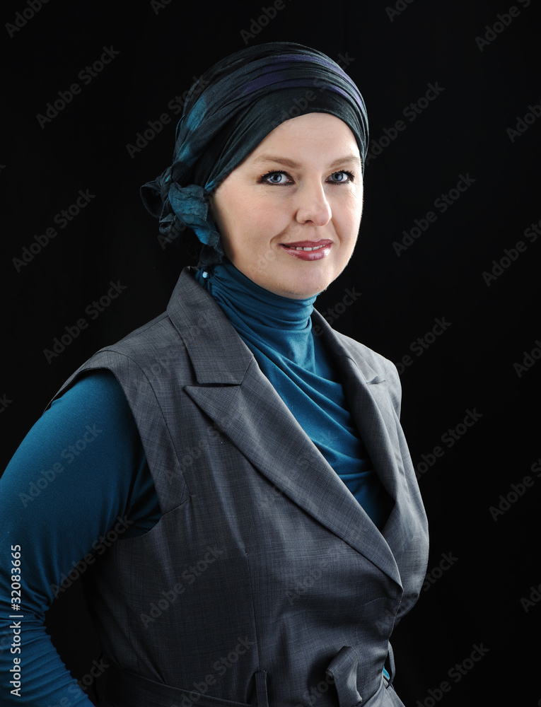 Confident and beautiful european Muslim woman Confident and beautiful european Muslim woman