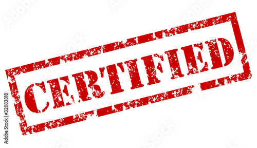 Certified stamp