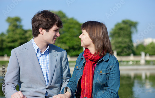 Happy young couple in love
