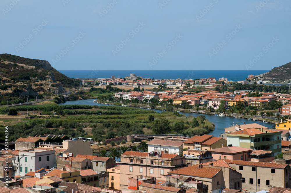 Sardinia, Italy: view of Bosa