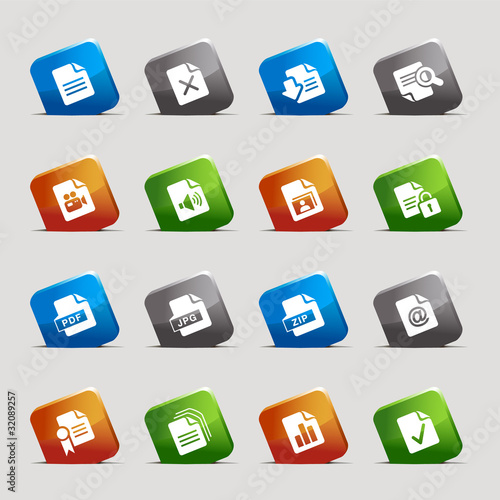 Cut Squares - File format icons
